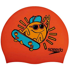 Шапочка для плав. дет. SPEEDO Boom Silicone Cap Jr, 8-0838615955, ОРАНЖЕВЫЙ, силикон