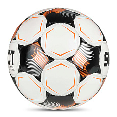 Мяч футзал. SELECT Futsal Master V26, 1043471004, р.4, Basic, 32п, ПУ, руч.сш, бело-черно-оранж