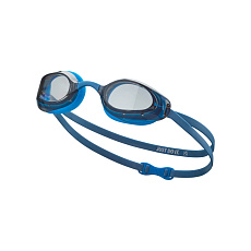 Очки для плав. NIKE Vapor, NESSA177444, ДЫМЧАТЫЕ линзы, FINA Approved, смен.перенос., синяя оправа