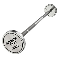 Набор стальных штанг BRONZE GYM, 5-50 кг - 10 шт, шаг 5 кг