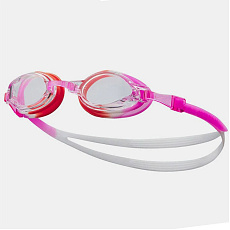 Очки для плав. дет. NIKE Chrome Youth, NESSD128670, ПРОЗРАЧНЫЕ линзы, регул .пер.,красн-роз оправа