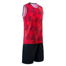 Форма баскетб. игровая TORRES Pro, B-1033-04-3XL, р.3XL, 100% полиэстер, красно-черный