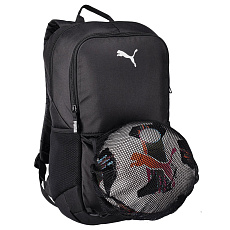 Рюкзак спорт. PUMA TeamGOAL Backpack ball net, 09046701, полиэстер, черный