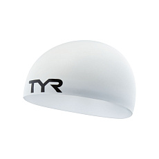 Шапочка для плавания TYR Stealth-X Racing Cap,  LCSSX-100, белый, World Aquatics Approved