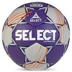 Мяч ганд. SELECT Ultimate Official EHF V24, 1612858999, Senior(р.3), EHF Appr, ПУ, руч.сш, фиол-сер