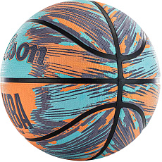 Мяч баск. WILSON NBA DRV Pro Streak BSKT, WZ3012501XB7 р.7, резина, бутил.камера, бирюзово-оранжевый
