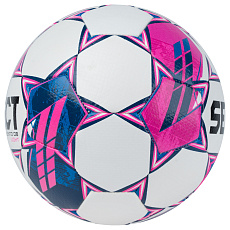 Мяч футб. SELECT Talento DB Light V23, 0773860009 р.3, 290-310г, 32п, ПУ, гибрид.сш, бело-розово-син
