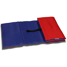 Коврик гимнастический детский INDIGO, SM-043-BLR, полиэстер, стенофон, cине-красный