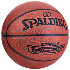 Мяч баск. SPALDING Pro Grip 76874z, р.7, композит. кожа (ПУ) коричневый