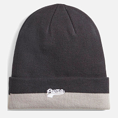 Шапка PUMA Script Logo Beanie, 02482701, серо-молочный