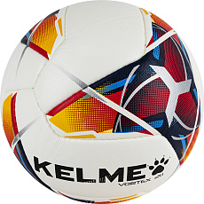 Мяч футб. KELME Vortex 21.1, 8101QU5003-423, р.5, 10 панелей, ПУ, ручная сшивка, бело-мультиколор