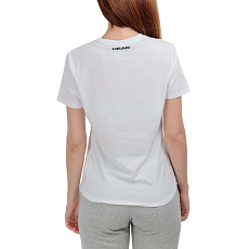 Футболка женская HEAD Rainbow T-Shirt W 814445-WH-L, р.L, полиэстер, хлопок, эластан, белый