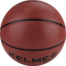 Мяч баск. KELME Hygroscopic, 8102QU5001-217, р.7, 8 панелей, ПУ, бут.кам., коричнево-черный