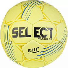 Мяч ганд. SELECT Mundo V24, 1661854552, Junior (р.2), EHF Appr., мат.ПУ, руч.сш, желтый