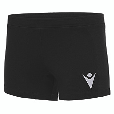 Шорты волейбольные жен. MACRON Osmium Hero, 206009-BK-L, р.L, 100% полиэстер, черный