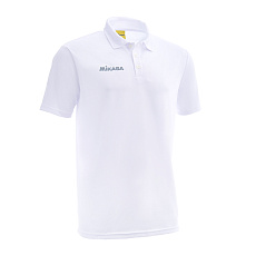 Поло MIKASA MT297-022-2XL, р.2XL, 100% полиэстер, белый