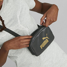 Сумка кросс-боди PUMA Core Up Wallet X-Body, 07948101, полиуретан, полиэстер, черный