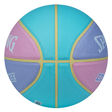 Мяч баск. SPALDING All Conference р.6, 77065z, композит, голубо-розовый
