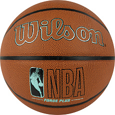 Мяч баск. WILSON NBA Forge Plus Eco BSKT, WZ2010901XB6, р.6, PU, бутиловая камера, коричневый