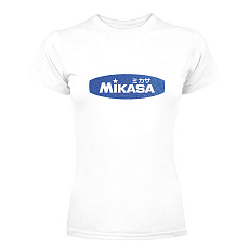 Футболка жен. MIKASA MT6047-V3-L, р.L, 100% хлопок, белый