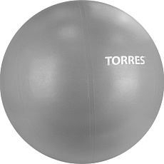 СЦ*Мяч гимн. TORRES, AL122165GR, диам. 65 см, эласт. ПВХ,с защ. от взрыва, с насосом, серый