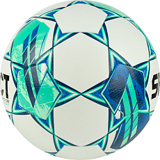 Мяч футб. SELECT Talento DB Light V23, 0775860004, р.5, 32п, ПУ, гибрид.сш, бело-зеленый
