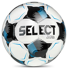 Мяч футзал. SELECT Futsal Master V26, 1043471003, р.4, Basic,32п, гл.ПУ, руч.сш,бело-сине-черный