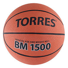 Мяч баскетбольный сувенирный TORRES BM1500 B00101, размер 1