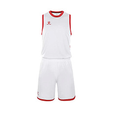 Форма баск. взросл. KELME, 8252LB1006-107-4XL, р.4XL, 100% полиэстер, бело-красный