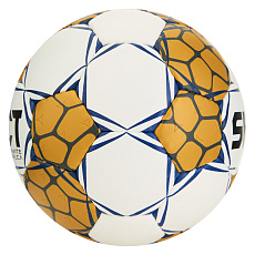 Мяч ганд. SELECT Ultimate Replica v24, 1671854990, р.2 (Junior), EHF Appr, ПУ, руч.сш, золотисто-бел