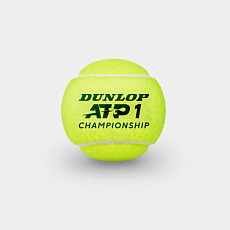 Мяч теннисный Dunlop ATP Championship 3B, 601332, уп.3ш, одобр. ITF, нат.резина,фетр.