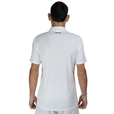 Поло мужское HEAD Club 25 Tech Polo Shirt M 811715-WH-S, р.S, полиэстер, белый