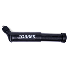 Насос TORRES двойного действия, SS1016, 15 см, пластик, с бок.горлов., игла (7 мм), черный