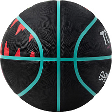 Мяч баск. TORRES Game Over B023117, р.7, резина, нейлон. корд, бут. кам., черный