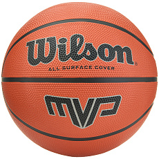 Мяч баск. WILSON MVP, WTB1419XB07, р.7, резина, бутил.камера, коричневый