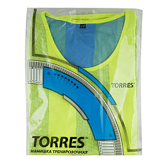 Манишка TORRES двухсторонняя, TR11046Y/B, р.Sr, тренировочная, полиэстер, желто-синяя