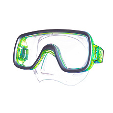 Маска для плав. Salvas Geo Md Mask, CA140S1GYSTH, закален.стекло, силикон, р. Medium, желтый