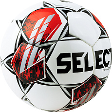 Мяч футб. SELECT Diamond V23, 0855360003, р.5, FIFA Basic, 32пан, гл.ТПУ, руч.сш, бело-красный