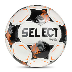Мяч футзал. SELECT Futsal Master V26, 1043471004, р.4, Basic, 32п, ПУ, руч.сш, бело-черно-оранж